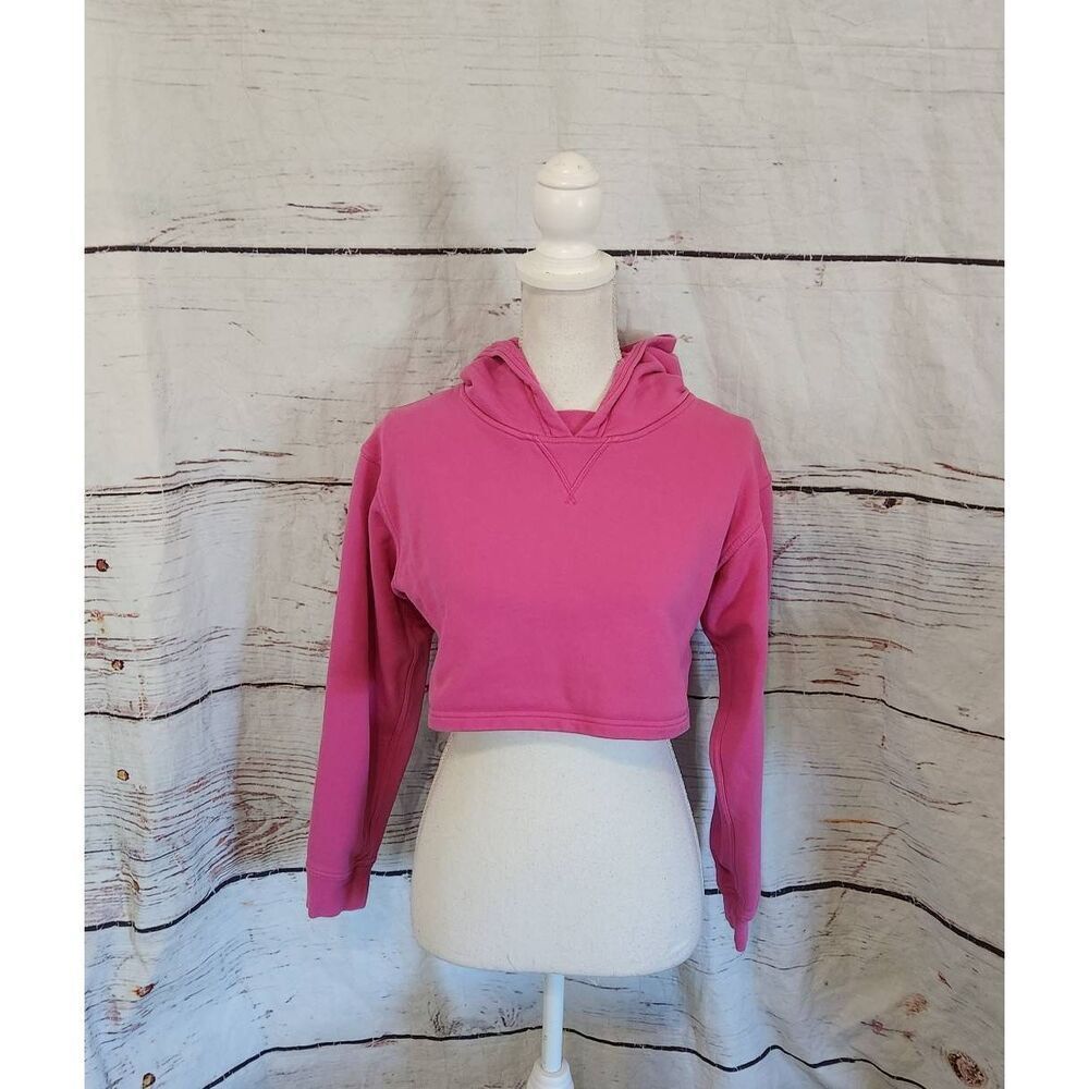 lululemon athletica Pink Cropped Hoodie